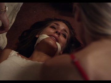 Caitlin Stasey and Two Other Actresses Gagged In Bondage