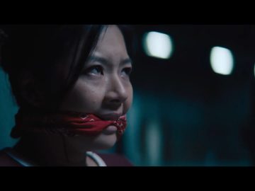 Christine Ko cleave gagged in bondage