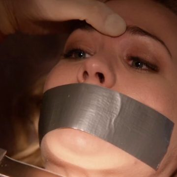 Yvonne Strahovski tape gagged in bondage 1